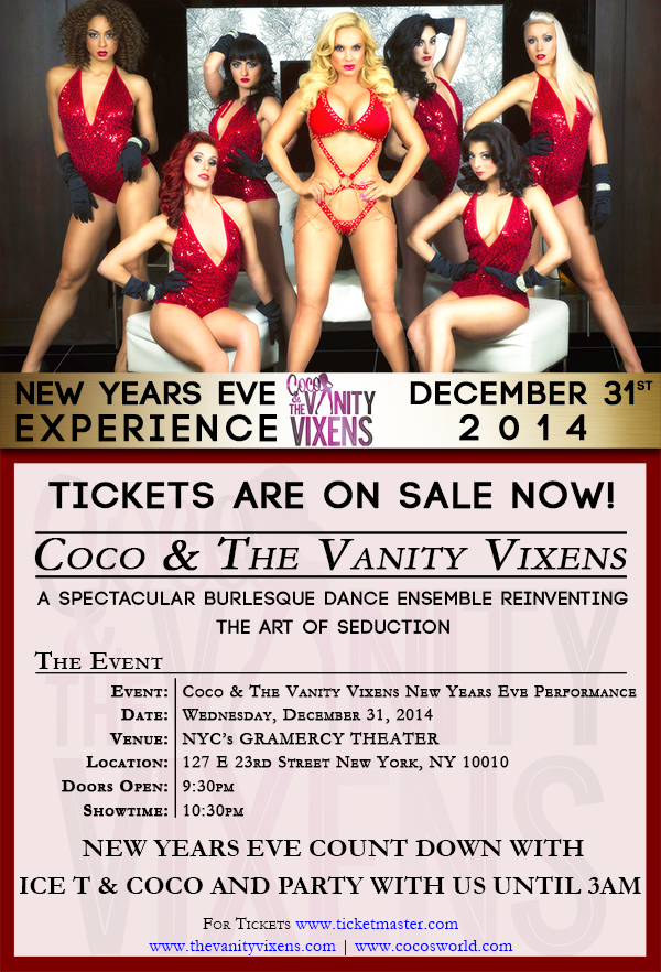 2015_New Years Eve Coco & The Vanity Vixens Flyer
